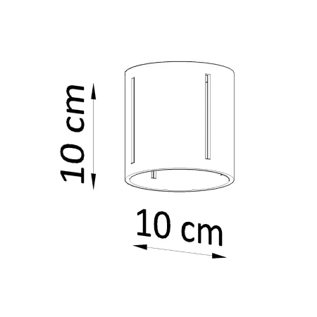 Plafon INEZ biały SL.0355 - Sollux