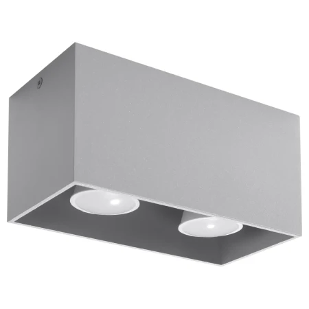 Plafon QUAD MAXI szary SL.0382 - Sollux