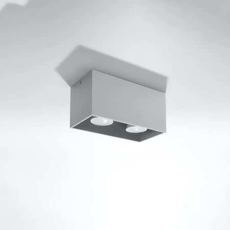 Plafon QUAD MAXI szary SL.0382 - Sollux