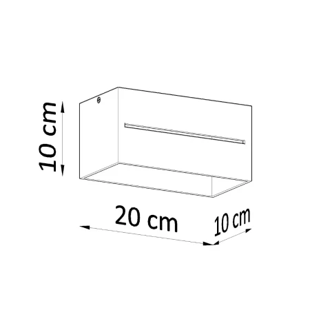 Plafon LOBO MAXI czarny SL.0384 - Sollux