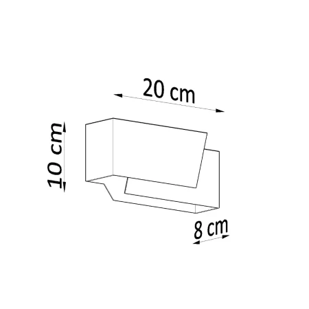Kinkiet PIEGARE biały SL.0394 - Sollux