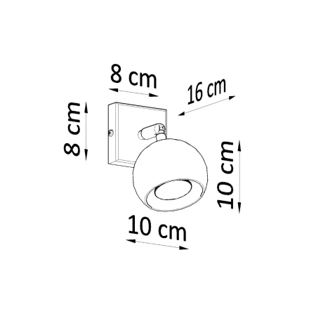 Kinkiet OCULARE biały SL.0437 - Sollux