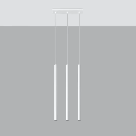 Lampa wisząca PASTELO 3 biała SL.0466 - Sollux