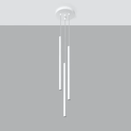 Lampa wisząca PASTELO 3P biała SL.0467 - Sollux