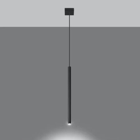 Lampa wisząca PASTELO 1 czarna SL.0469 - Sollux