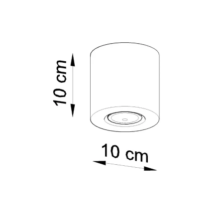 Plafon ORBIS beton SL.0488 - Sollux
