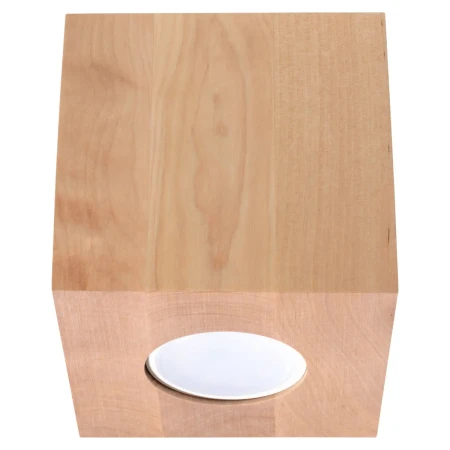 Plafon QUAD naturalne drewno SL.0493 - Sollux