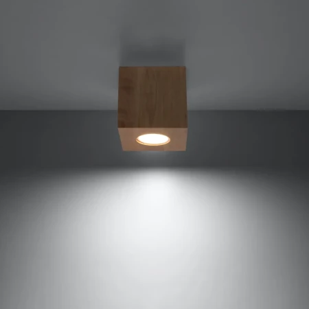 Plafon QUAD naturalne drewno SL.0493 - Sollux