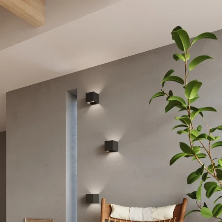 Kinkiet LUCA czarny LED IP54 SL.0545 - Sollux