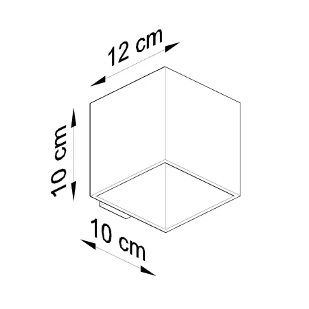 Kinkiet QUAD 1 antracyt SL.0565 - Sollux