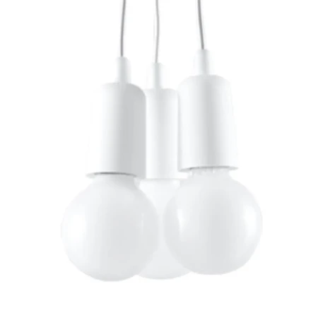 Lampa wisząca DIEGO 3 biała SL.0570 - Sollux