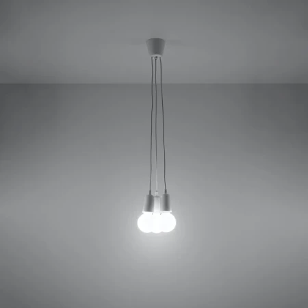 Lampa wisząca DIEGO 3 biała SL.0570 - Sollux