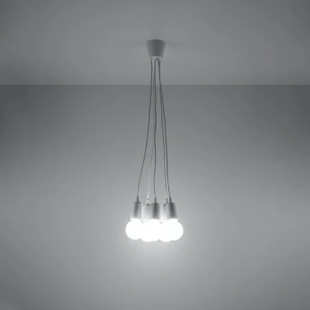 Lampa wisząca DIEGO 5 biała SL.0571 - Sollux