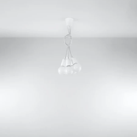 Lampa wisząca DIEGO 5 biała SL.0571 - Sollux