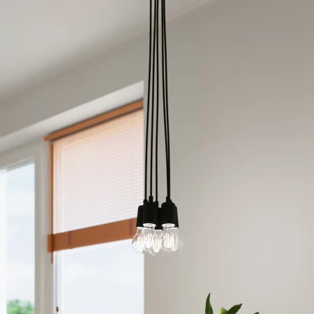 Lampa wisząca DIEGO 1 czarna SL.0572 - Sollux