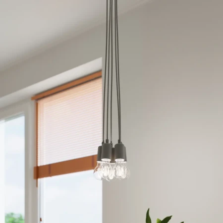 Lampa wisząca DIEGO 1 szara SL.0575 - Sollux