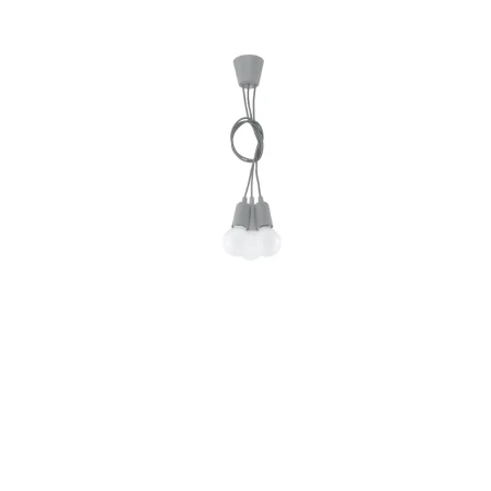 Lampa wisząca DIEGO 3 szara SL.0576 - Sollux