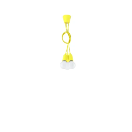 Lampa wisząca DIEGO 3 żółta SL.0579 - Sollux