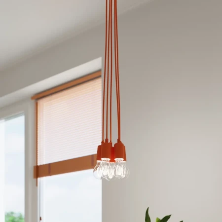 Lampa wisząca DIEGO 1 pomarańczowy SL.0584 - Sollux