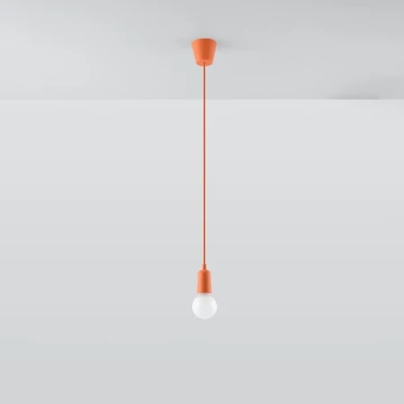 Lampa wisząca DIEGO 1 pomarańczowy SL.0584 - Sollux