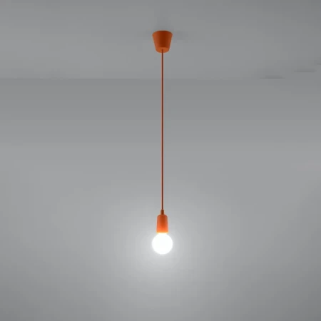 Lampa wisząca DIEGO 1 pomarańczowy SL.0584 - Sollux