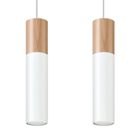 Lampa wisząca PABLO 2 biała SL.0629 - Sollux