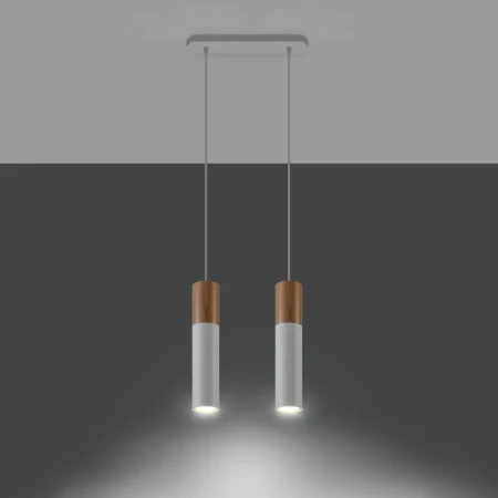 Lampa wisząca PABLO 2 biała SL.0629 - Sollux