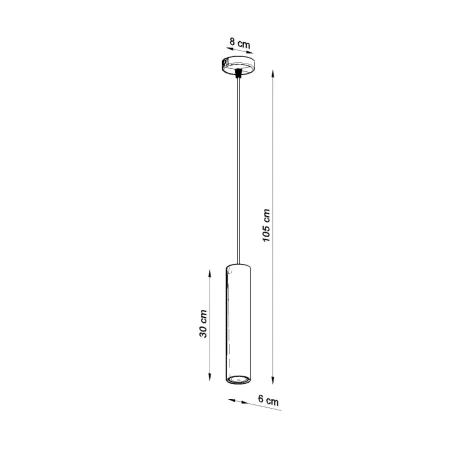 Lampa wisząca LINO 1 SL.0636 - Sollux