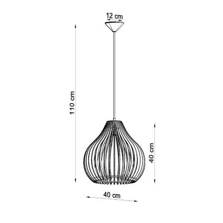 Lampa wisząca APRILLA SL.0639 - Sollux