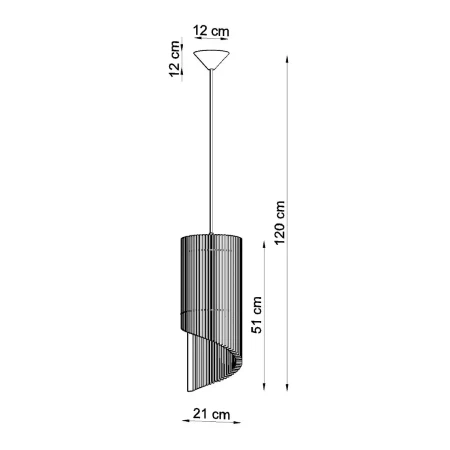 Lampa wisząca ALEXIA SL.0640 - Sollux