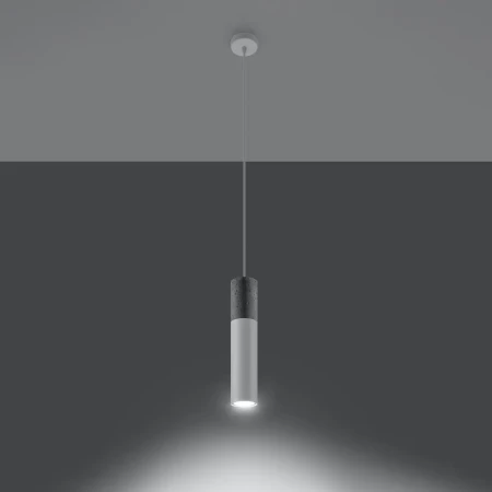 Lampa wisząca BORGIO 1 biały SL.0647 - Sollux
