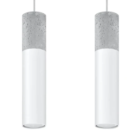Lampa wisząca BORGIO 2 biały SL.0648 - Sollux