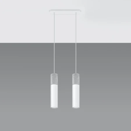 Lampa wisząca BORGIO 2 biały SL.0648 - Sollux