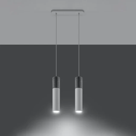 Lampa wisząca BORGIO 2 biały SL.0648 - Sollux