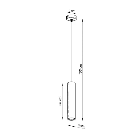 Lampa wisząca LUVO 1 SL.0653 - Sollux