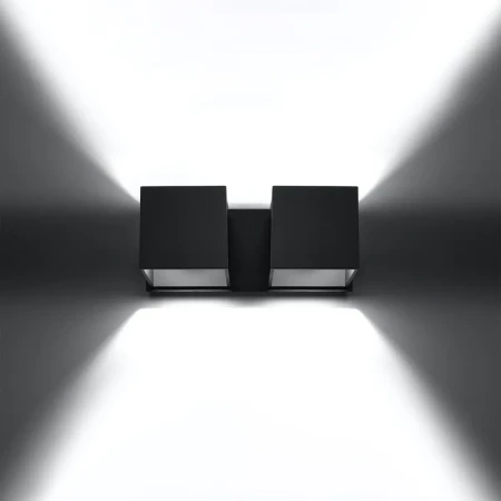 Kinkiet QUAD 2 czarny SL.0657 - Sollux