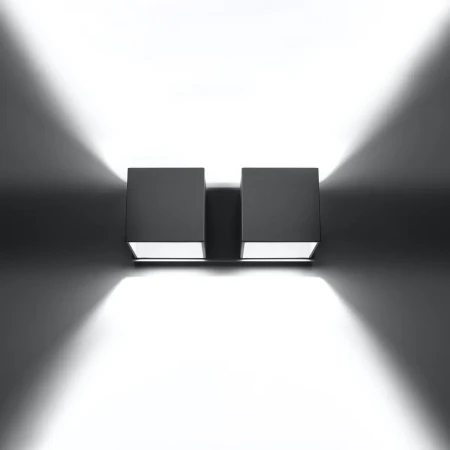Kinkiet QUAD 2 szary SL.0658 - Sollux