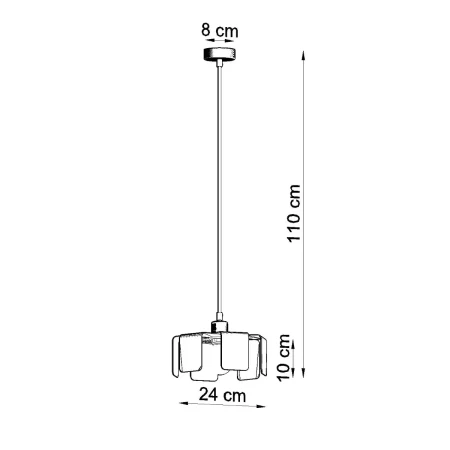 Lampa wisząca TULIP biały SL.0666 - Sollux