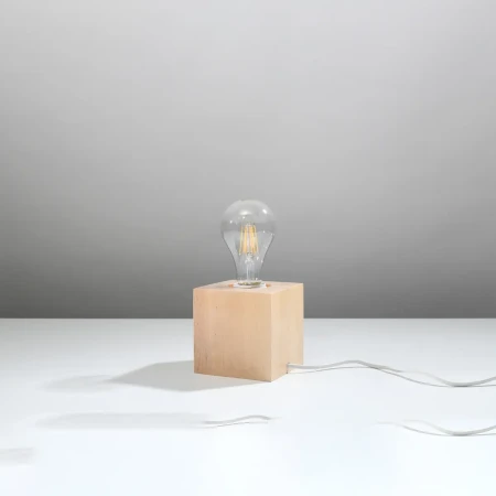 Lampa biurkowa ARIZ naturalne drewno SL.0677 - Sollux