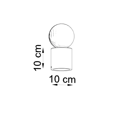 Lampa biurkowa SALGADO beton SL.0680 - Sollux