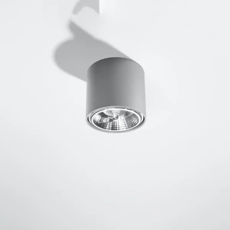 Plafon TIUBE szary SL.0696 - Sollux