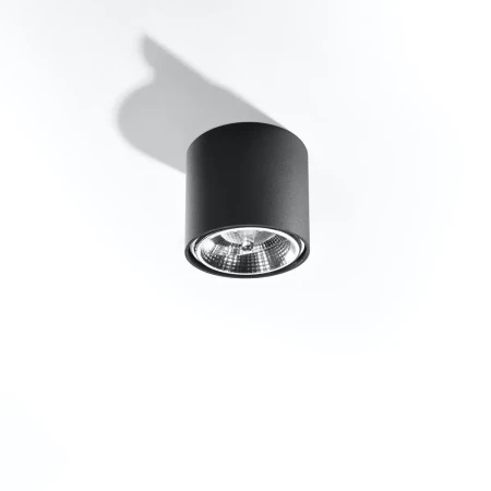 Plafon TIUBE czarny SL.0697 - Sollux