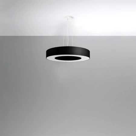 Żyrandol SATURNO SLIM 50 czarny SL.0750 - Sollux