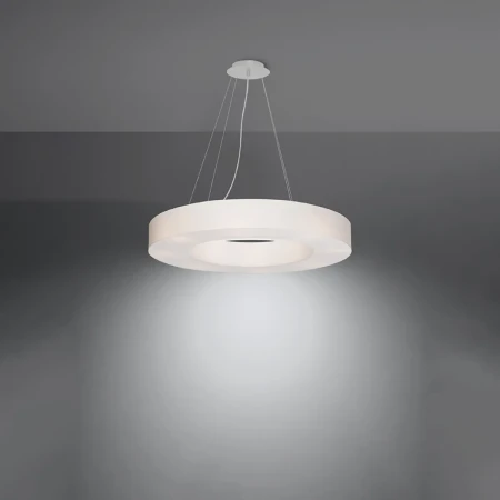 Żyrandol SATURNO SLIM 70 biały SL.0753 - Sollux