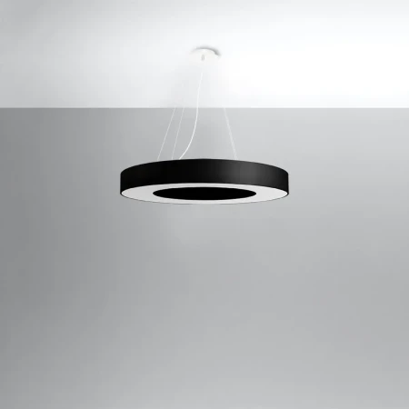 Żyrandol SATURNO SLIM 70 czarny SL.0754 - Sollux