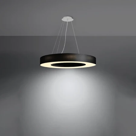 Żyrandol SATURNO SLIM 70 czarny SL.0754 - Sollux