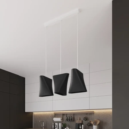 Żyrandol BLUM 3 czarny SL.0772 - Sollux