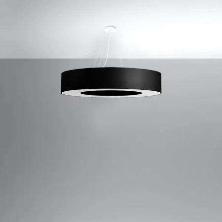 Żyrandol SATURNO 90 czarny SL.0796 - Sollux