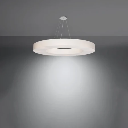Żyrandol SATURNO SLIM 90 biały SL.0797 - Sollux