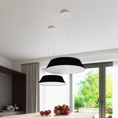 Plafon VEGA 70 czarny SL.0822 - Sollux
